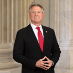 Official portrait of Kansas Republican Senator Roger Marshall.
