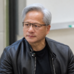 Nvidia CEO Jensen Huang speaking at Stanford University in April 2026.