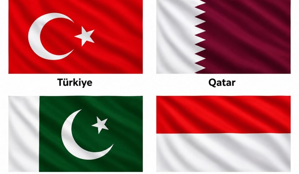 Türkiye, Qatar, Pakistan and Indonesia Sign Defence Cooperation Accord Defence officials from Türkiye, Qatar, Pakistan and Indonesia at the signing ceremony for the Badr Memorandum in Doha.