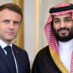 Emmanuel Macron and Mohammed bin Salman