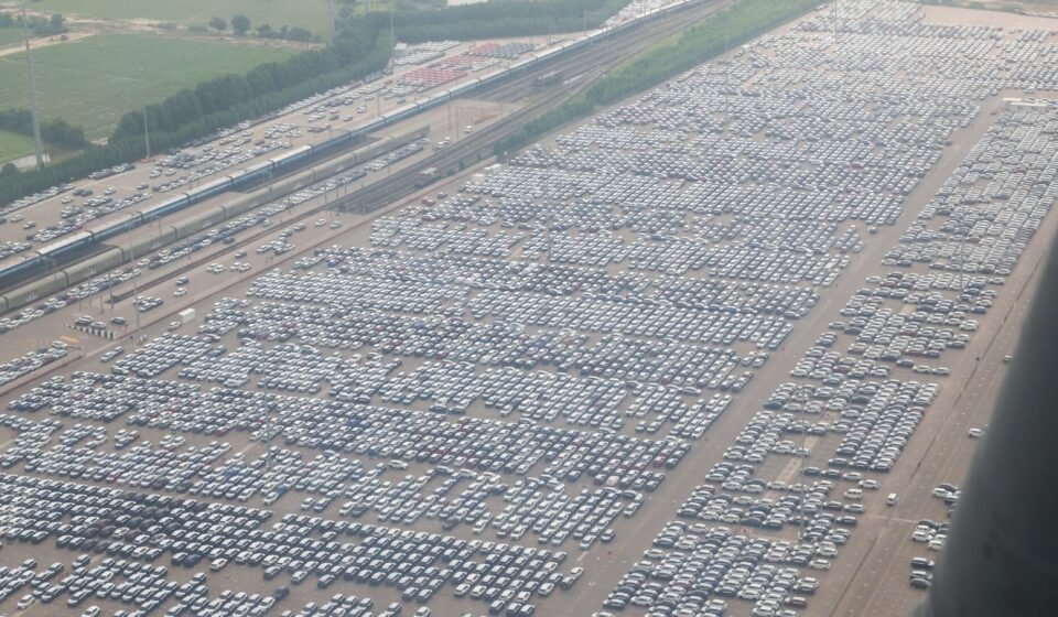 Aerial view of Maruti Suzuki’s vehicle manufacturing plant at Hansalpur, Gujarat, India.