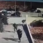 CCTV image showing the attackers entering the Karak church in Jordan before the incident that led to Jordanian airstrikes in southern Syria.