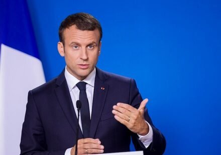 French President Emmanuel Macron attending a European Council meeting in October 2026.
