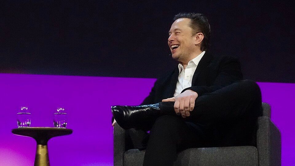 Elon Musk discussing SpaceX and Tesla's Terafab semiconductor project, which targets volume chip production in 2028.