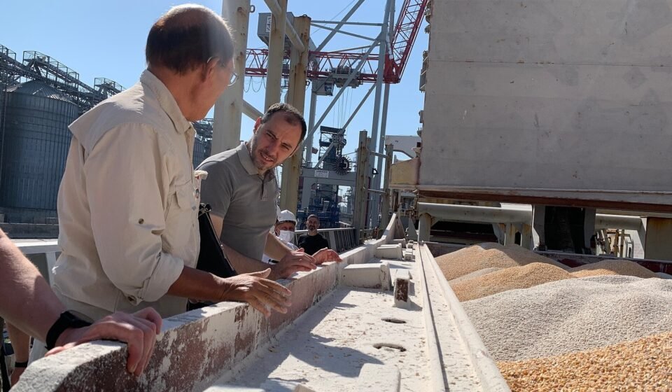 Poland Urges Russia and Ukraine to Halt Black Sea Fighting as Food Supply Risks Grow Cargo vessel at Odesa port connected with the Black Sea humanitarian grain corridor.