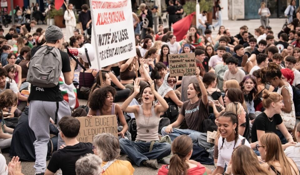 Ikasleen_protesta,_Baiona