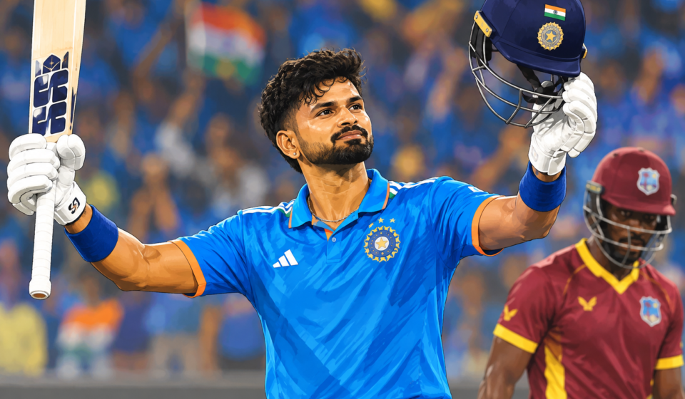 Shreyas Iyer’s Maiden T20I Century Powers India to Big Win Over West Indies Indian Cricketer Celebrates Century Shreyas Iyer