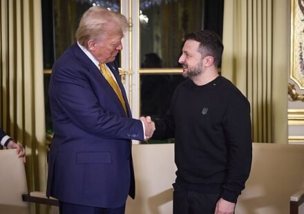 Donald Trump and Volodymyr Zelenskyy.