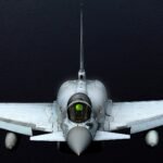 RAF Typhoon fighter jet assigned to defensive air missions supporting Saudi Arabia.
