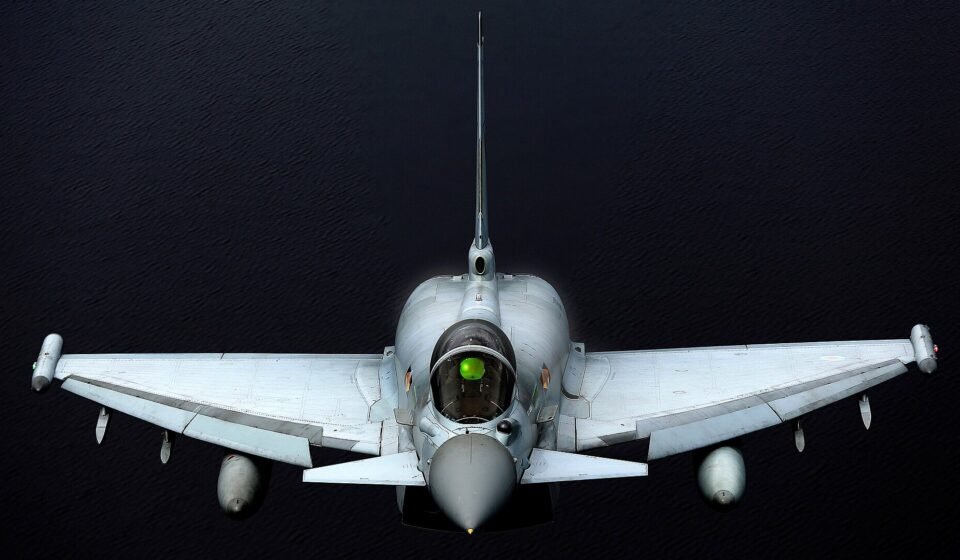 Britain to Deploy RAF Typhoon Jets Over Saudi Arabia as Houthi Attacks Intensify RAF Typhoon fighter jet assigned to defensive air missions supporting Saudi Arabia.