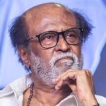 Tamil actor Rajinikanth at a cinema screening of Jailer 2 with fans in Chennai.