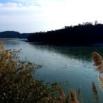 Siang River flowing through Arunachal Pradesh amid concerns over the proposed Siang Upper Multipurpose hydropower project.