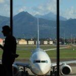 Aircraft parked at an airport in Italy.