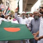 Saudi Arabia and Bangladesh flags representing diplomatic discussions over the execution of two Bangladeshi nationals.