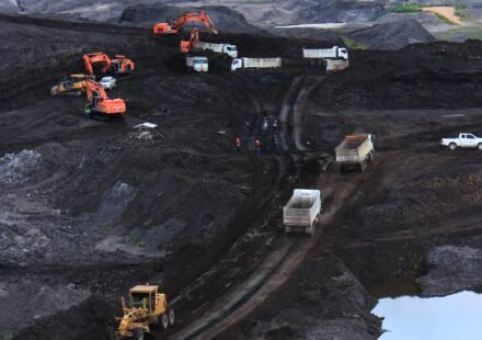 Gold-mining site in Colombia, illustrating the risks associated with mine collapses.